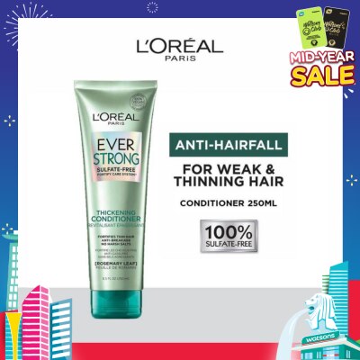 L'OREAL PARIS HAIR EXPERT EverStrong Thickening Sulfate-free Conditioner (For Weak & Thinning Hair) 250ml