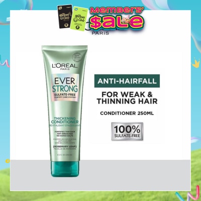 LOREAL PARIS HAIR EXPERT - EverStrong Thickening Sulfate-free Conditioner (For Weak & Thinning Hair) 250ml