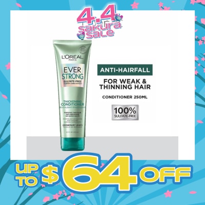 LOREAL PARIS HAIR EXPERT - EverStrong Thickening Sulfate-free Conditioner (For Weak & Thinning Hair) 250ml