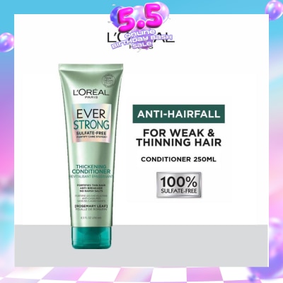 LOREAL PARIS HAIR EXPERT - EverStrong Thickening Sulfate-free Conditioner (For Weak & Thinning Hair) 250ml