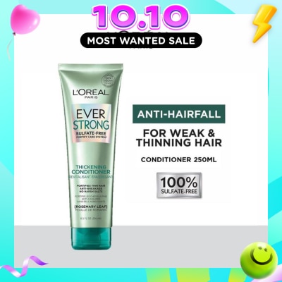 LOREAL PARIS HAIR EXPERT EverStrong Thickening Sulfate free Conditioner (For Weak & Thinning Hair) 250ml image