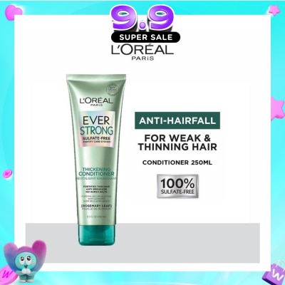 LOREAL PARIS HAIR EXPERT - EverStrong Thickening Sulfate-free Conditioner (For Weak & Thinning Hair) 250ml image