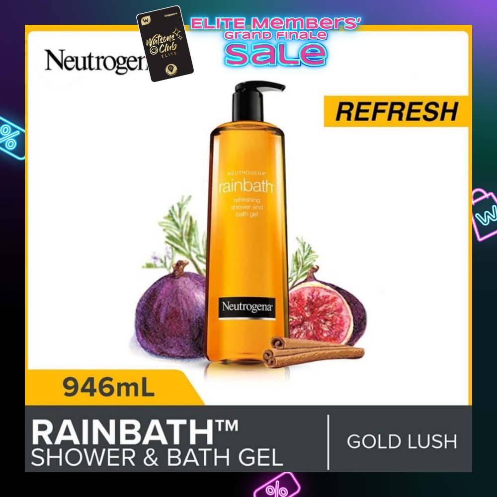 Rainbath Refreshing Shower And Bath Gel Gold Lush For Spa-Like Indulgence 946ml