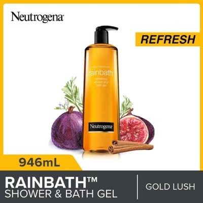 NEUTROGENA Rainbath Refreshing Shower And Bath Gel Gold Lush For Spa-Like Indulgence 946ml