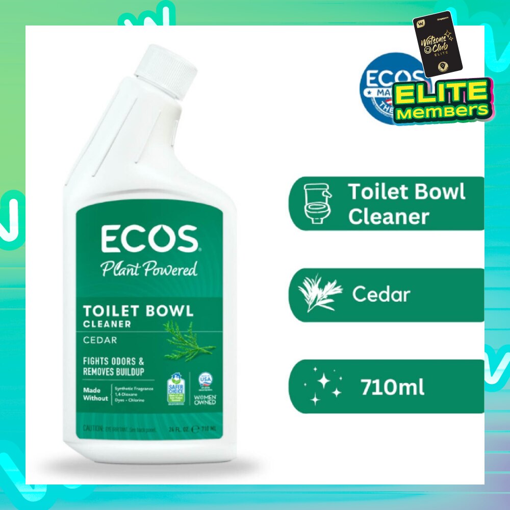 Plant Powered Toilet Bowl Cleaner Cedar (To Fights Odor & Removes Buildup) 710ml