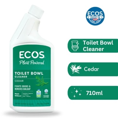 ECOS Plant Powered Toilet Bowl Cleaner Cedar (To Fights Odor & Removes Buildup) 710ml