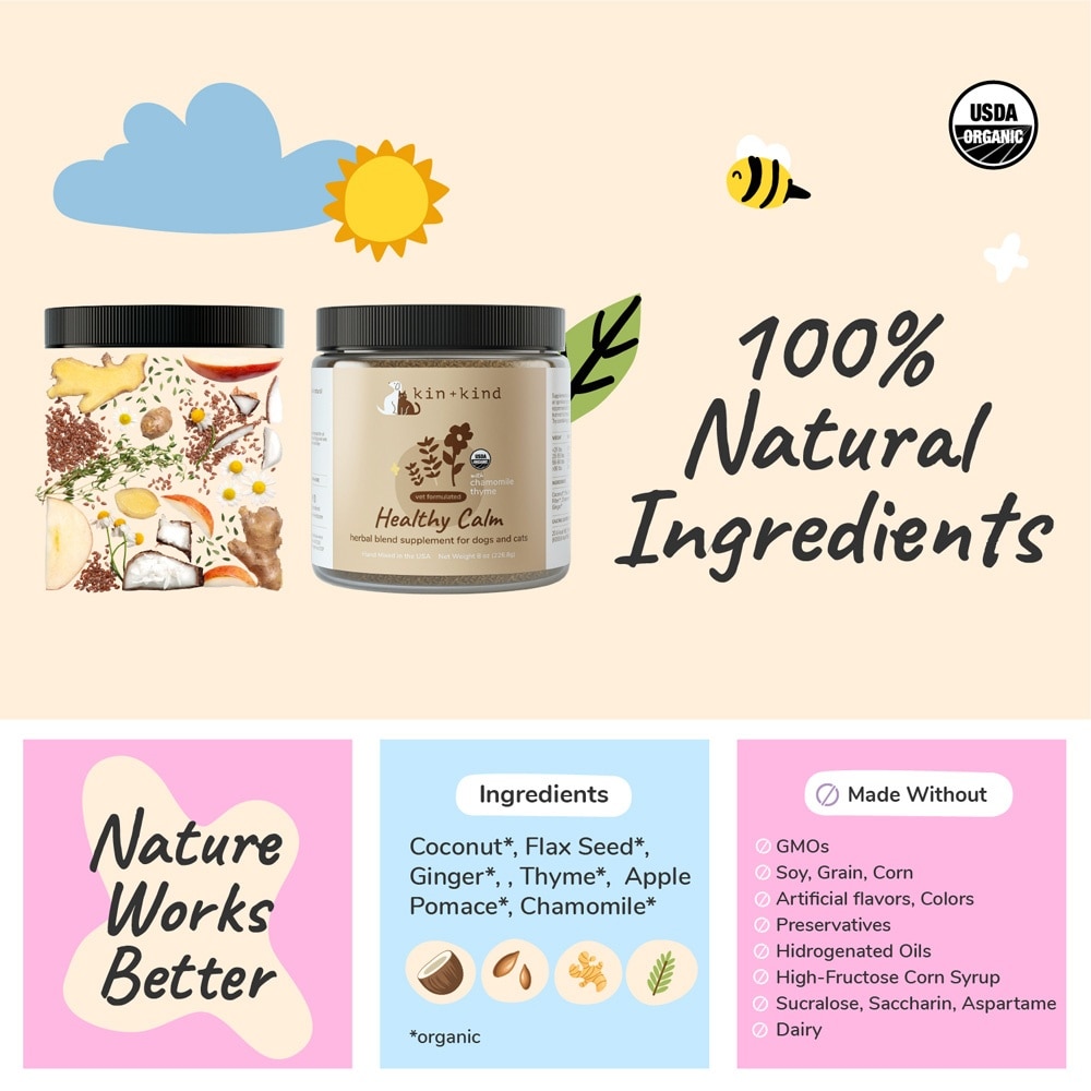 Healthy Calm for Dog & Cat Supplement 226g