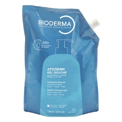 BIODERMA Atoderm Gel Douche Eco Refill Pack (Ultra Gentle Soap Free Cleansing Shower Gel That Hydrates And Purifies Dry, Sensitive Skin) 1000ml