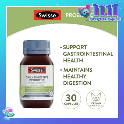 SWISSE Ultibiotics Daily Digestive Probiotic Capsule 30s
