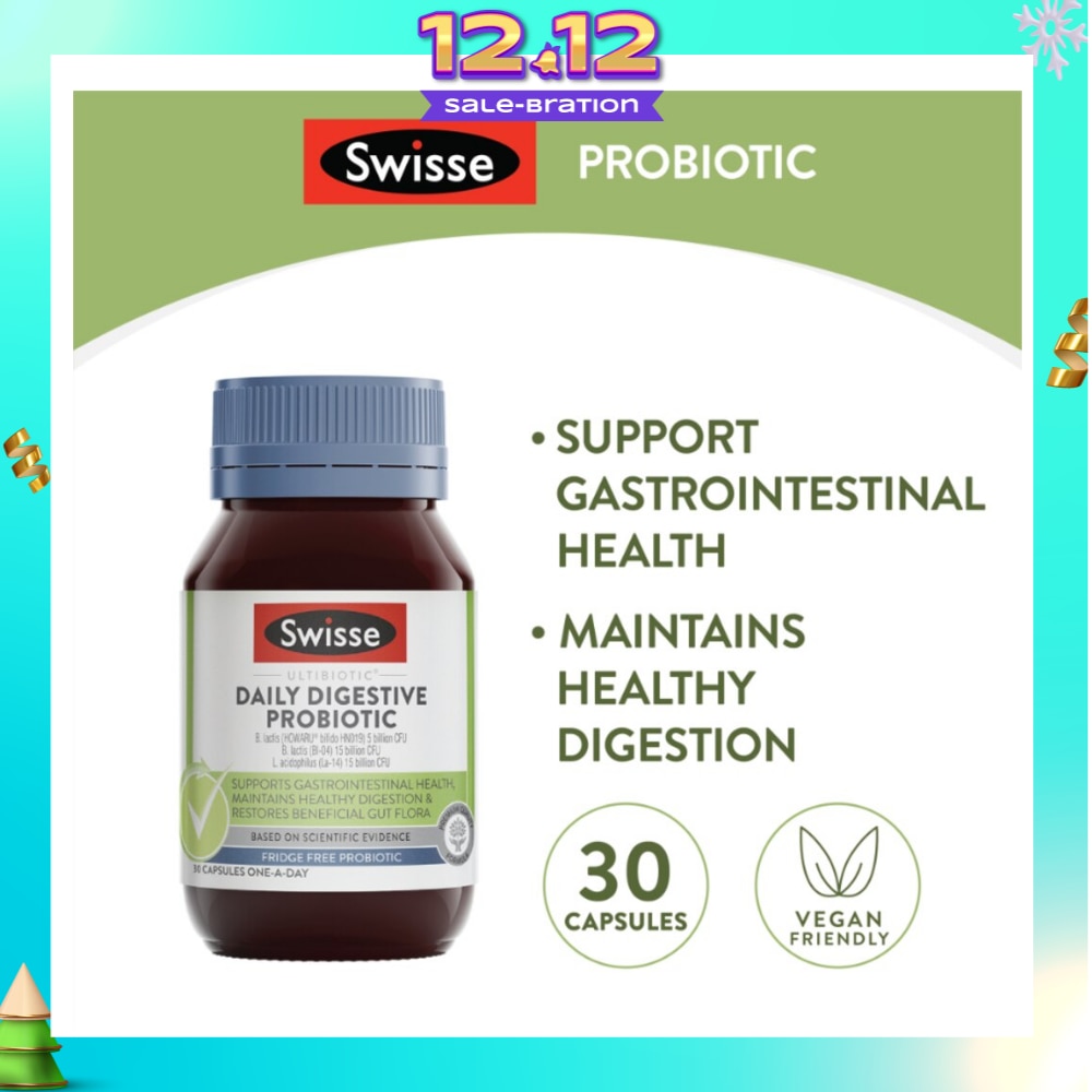 Ultibiotics Daily Digestive Probiotic Capsule 30s
