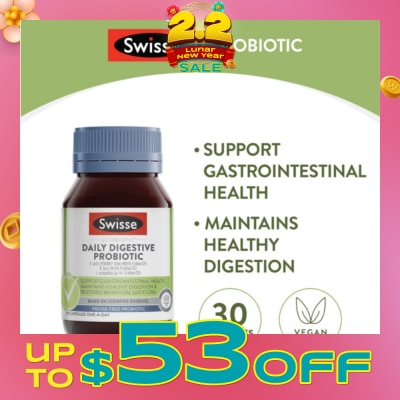 SWISSE [CNY] Ultibiotics Daily Digestive Probiotic Capsule 30s