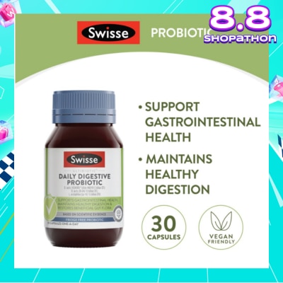 SWISSE Ultibiotics Daily Digestive Probiotic Capsule 30s