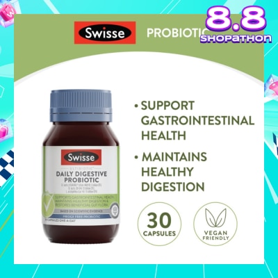 SWISSE Ultibiotics Daily Digestive Probiotic Capsule 30s