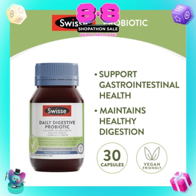 SWISSE - Ultibiotics Daily Digestive Probiotic Capsule 30s (Expiry: May`2027)