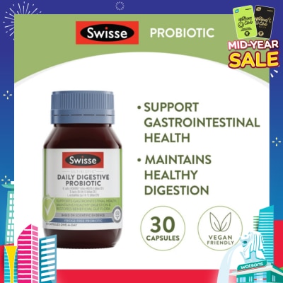 SWISSE Ultibiotics Daily Digestive Probiotic Capsule 30s