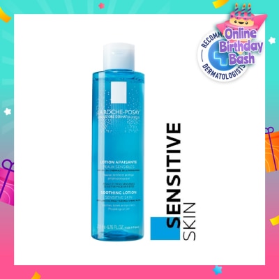 LA ROCHE-POSAY Physiological Soothing Lotion (0% Alcohol Face Toner to rebalance pH for Sensitive Skin) 200ml