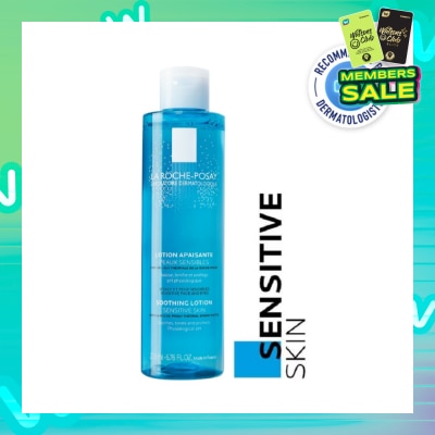 LA ROCHE-POSAY Physiological Soothing Lotion (0% Alcohol Face Toner to rebalance pH for Sensitive Skin) 200ml