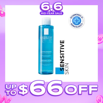 LA ROCHE-POSAY - Physiological Soothing Lotion (0% Alcohol Face Toner to rebalance pH for Sensitive Skin) 200ml
