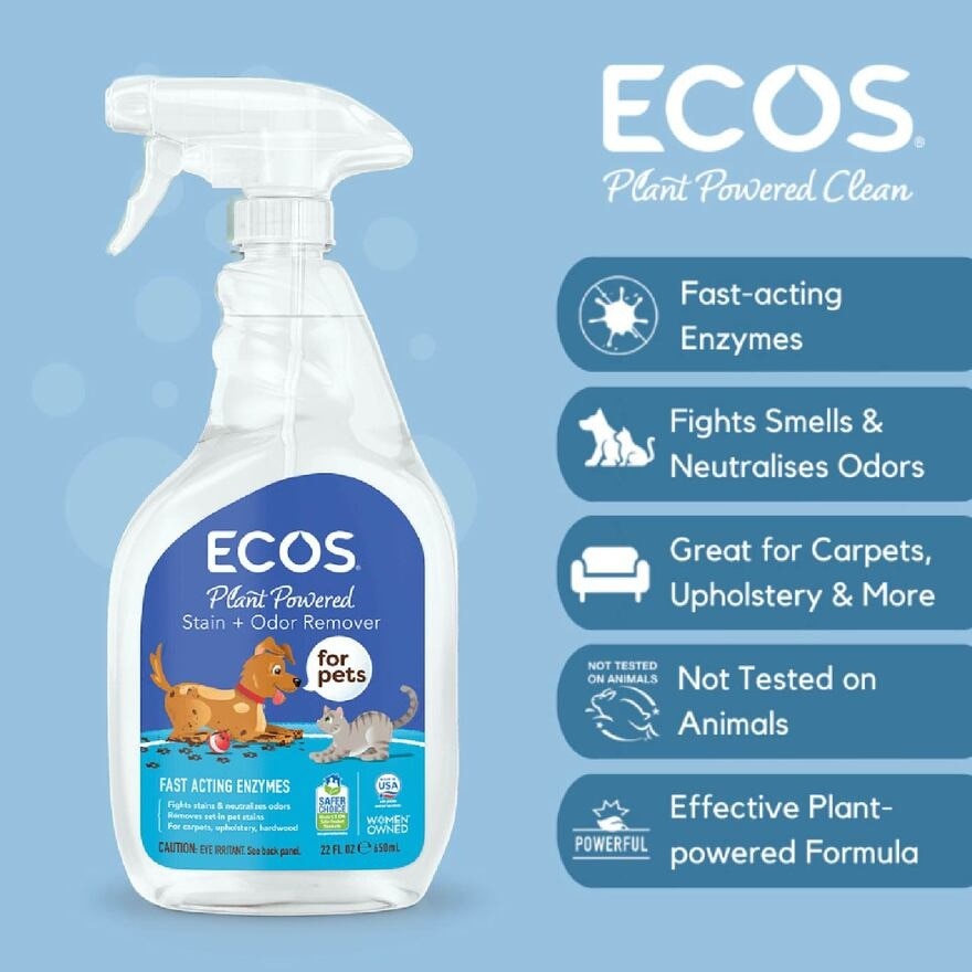 Plant-Powered Formula Pet Stain & Odor Remover (Fast Acting Enzymes) 650ml