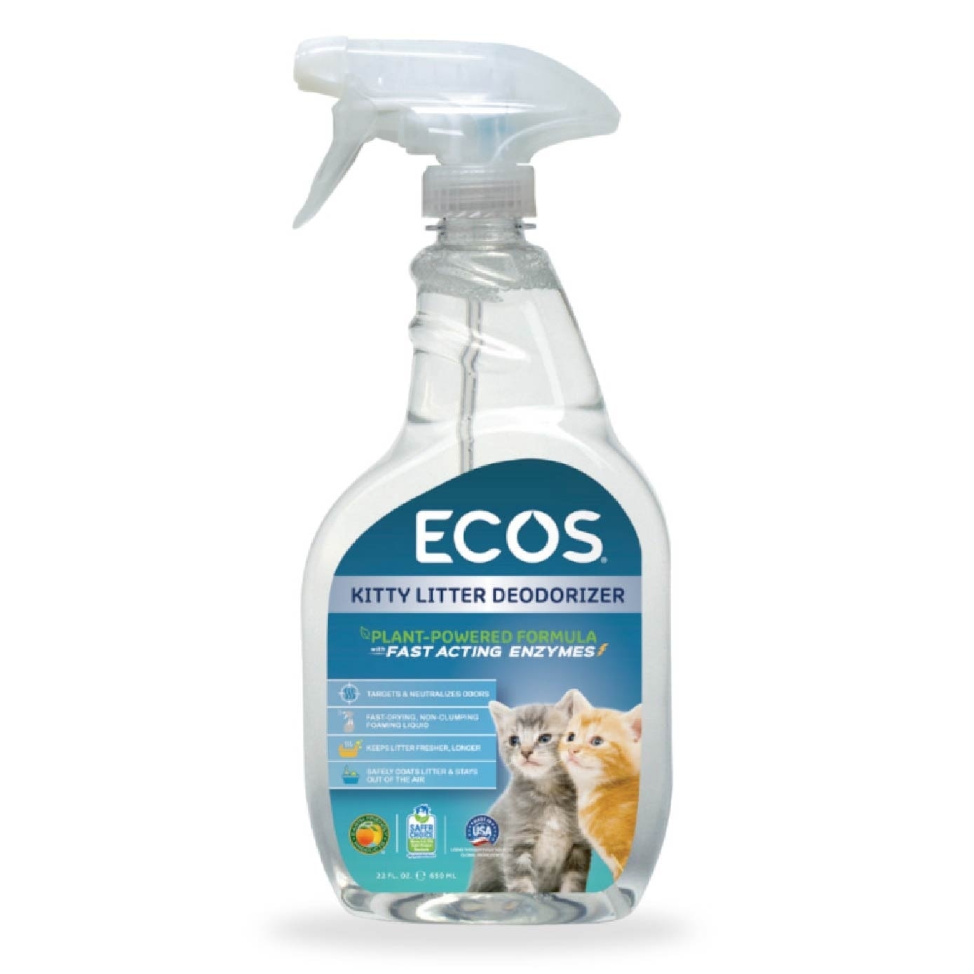 Plant-Powered Formula Kitty Litter Deodorizer (Fast Acting Enzymes) 650ml