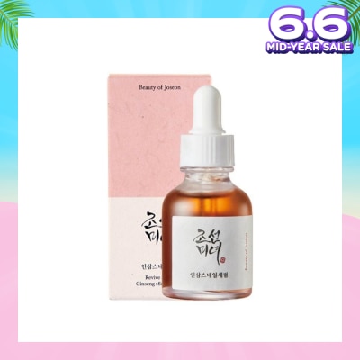BEAUTY OF JOSEON Revive Serum (Ginseng+Snail Mucin, Lightweight Serum For Anti Wrinkle And Anti Pigmentation) 30ml