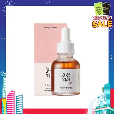 BEAUTY OF JOSEON Revive Serum (Ginseng+Snail Mucin, Lightweight Serum For Anti Wrinkle And Anti Pigmentation) 30ml