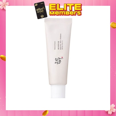 BEAUTY OF JOSEON Relief Sun (Rice+Probiotics Spf50+ Pa++++ Moisturizing Cream With Uv Protection) 50ml