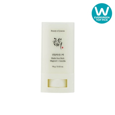 BEAUTY OF JOSEON - Matte Sun Stick (Mugwort + Camelia Spf50+ Pa++++ Non-Greasy Matte Sun Stick For Uv Protection) 18g image