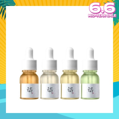 BEAUTY OF JOSEON Hanbang Serum Discovery 10ml Packset consists Calming Serum 1s + Glow Serum 1s + Glow Deep Serum 1s + Revive Serum 1s