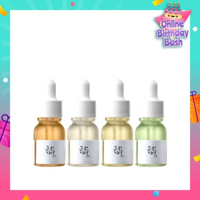 BEAUTY OF JOSEON Hanbang Serum Discovery 10ml Packset consists Calming Serum 1s + Glow Serum 1s + Glow Deep Serum 1s + Revive Serum 1s