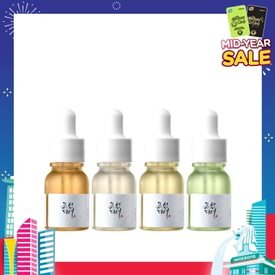 BEAUTY OF JOSEON Hanbang Serum Discovery 10ml Packset consists Calming Serum 1s + Glow Serum 1s + Glow Deep Serum 1s + Revive Serum 1s