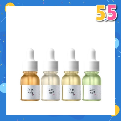 BEAUTY OF JOSEON Hanbang Serum Discovery 10ml Packset consists Calming Serum 1s + Glow Serum 1s + Glow Deep Serum 1s + Revive Serum 1s