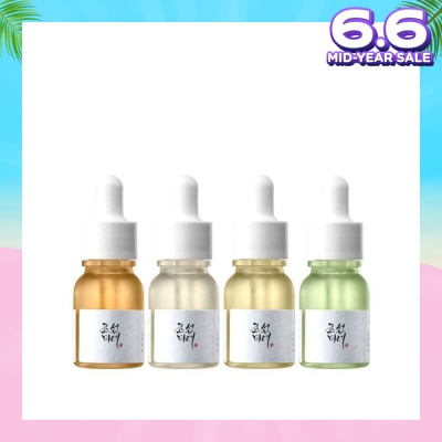 BEAUTY OF JOSEON Hanbang Serum Discovery 10ml Packset consists Calming Serum 1s + Glow Serum 1s + Glow Deep Serum 1s + Revive Serum 1s
