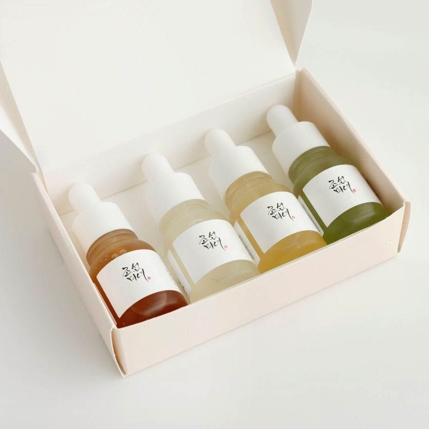 [XMAS GIFT] Hanbang Serum Discovery 10ml Packset consists Calming Serum 1s + Glow Serum 1s + Glow Deep Serum 1s + Revive Serum 1s