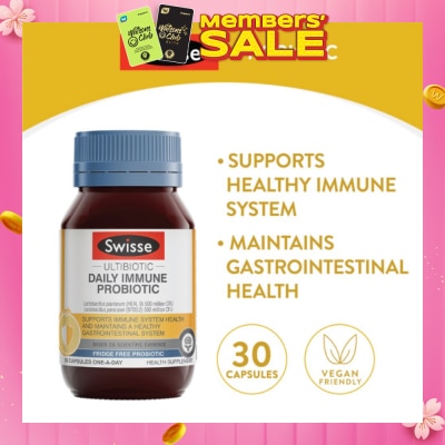 SWISSE Ultibiotic Daily Immune Probiotic 30s (Expiry: Oct`2026)