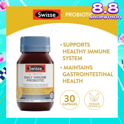 SWISSE Ultibiotic Daily Immune Probiotic 30s