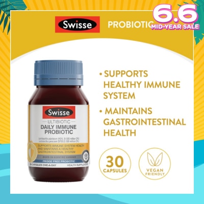 SWISSE Ultibiotic Daily Immune Probiotic 30s