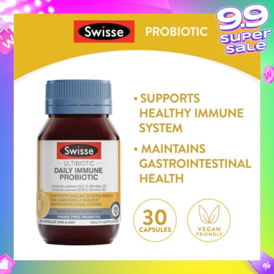 SWISSE Ultibiotic Daily Immune Probiotic 30s