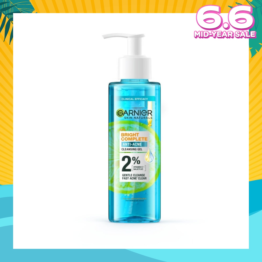 Bright Complete Anti-Acne Gel Wash (with Vitamin C and Salicylic Acid for Acne Clearing) 120ml