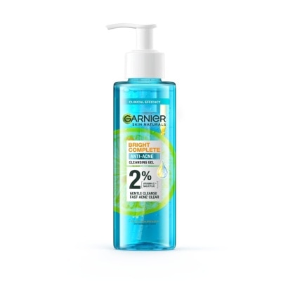 GARNIER Bright Complete Anti-Acne Gel Wash (with Vitamin C and Salicylic Acid for Acne Clearing) 120ml