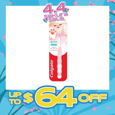 COLGATE - Gentle Kids Fluffy Paw Toothbrush (Bpa Free) 1s