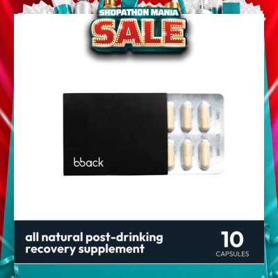 BOUNCEBACK - Hangover Relief And Alcohol Detox Sleeve (Boosts Alcohol Metabolism Supports Healthy Liver Function) 10s