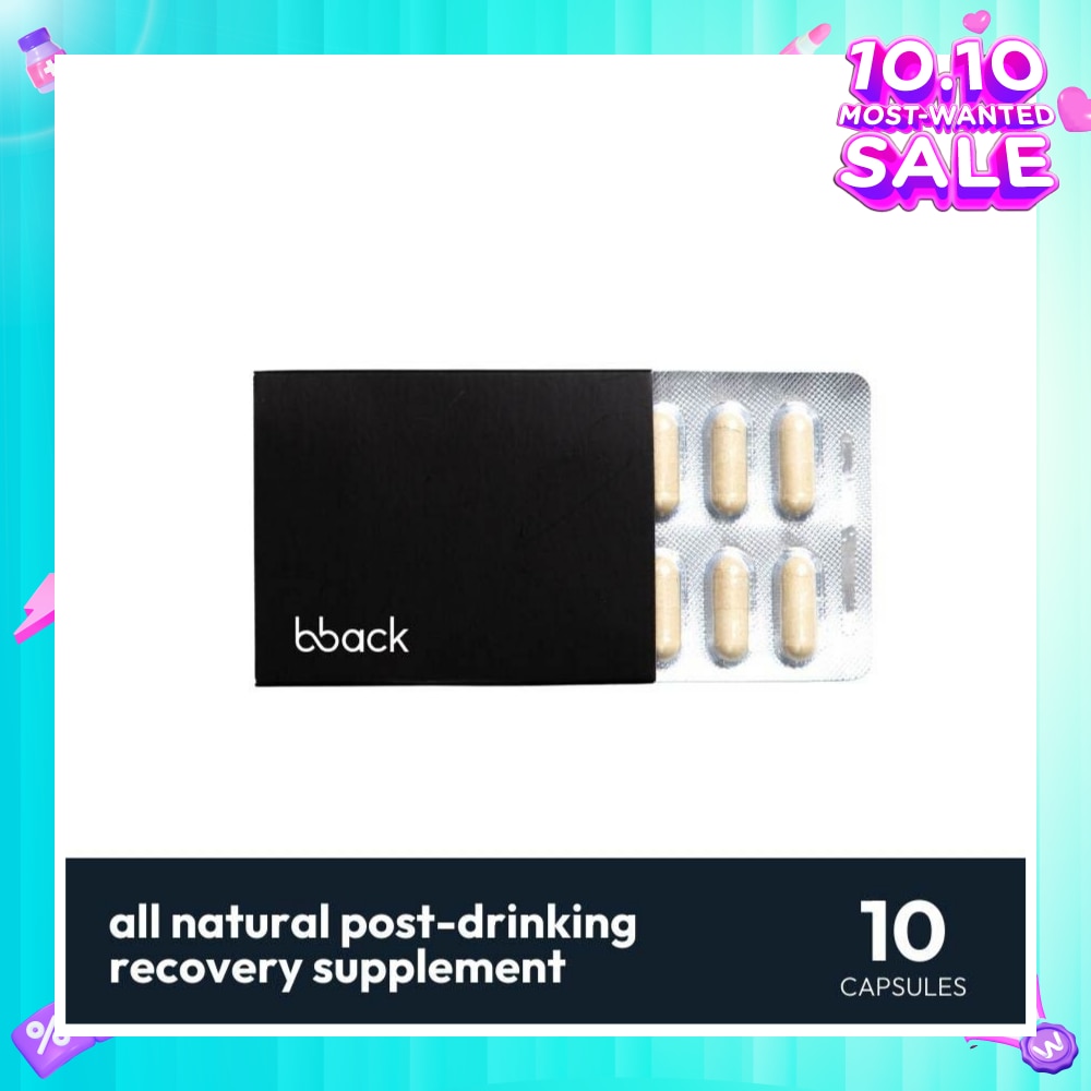 Hangover Relief And Alcohol Detox Sleeve (Boosts Alcohol Metabolism Supports Healthy Liver Function) 10s