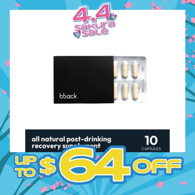 BOUNCEBACK - Hangover Relief And Alcohol Detox Sleeve (Boosts Alcohol Metabolism Supports Healthy Liver Function) 10s