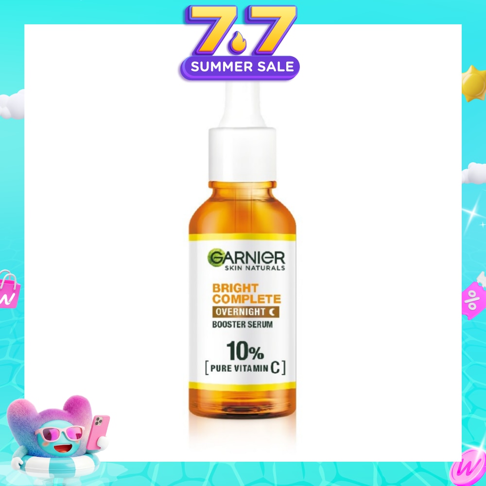 Bright Complete Overnight Serum (10% Pure Vitamin C Reduce Skin Blemishes + Brighten Skin) 30ml