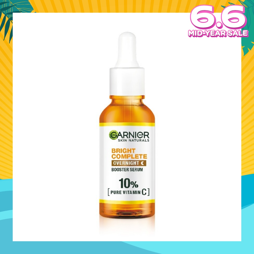 Bright Complete Overnight Serum (10% Pure Vitamin C  Reduce Skin Blemishes + Brighten Skin) 30ml
