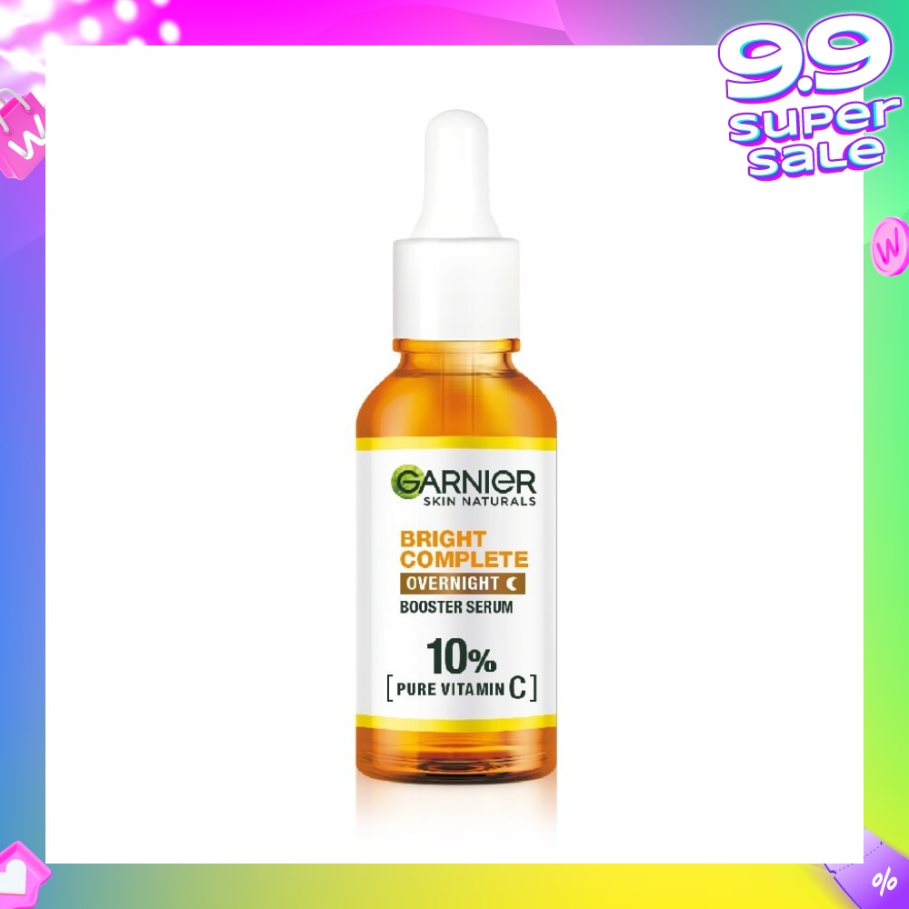 Bright Complete Overnight Serum (10% Pure Vitamin C  Reduce Skin Blemishes + Brighten Skin) 30ml