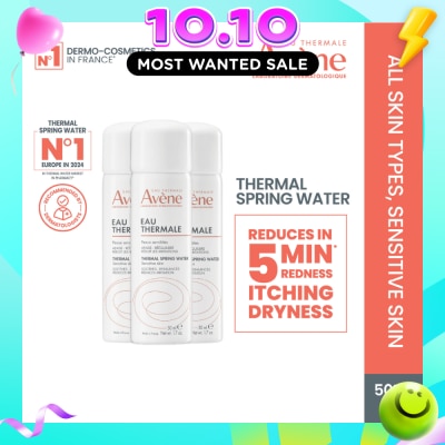 AVÈNE Thermal Spring Water (To Soothes & Reduces Irritations) 3 x 50ml image