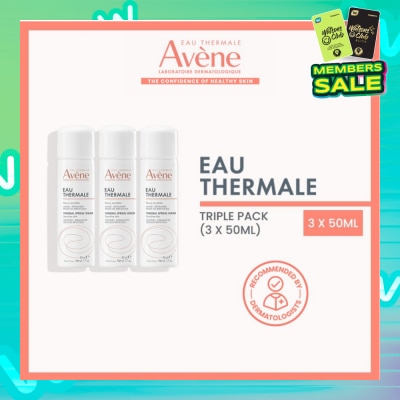 EAU THERMALE AVENE Thermal Spring Water (To Soothes & Reduces Irritations) 3 x 50ml