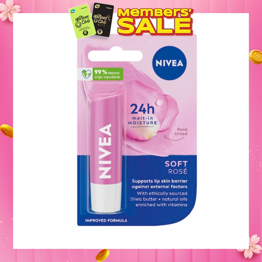 Soft Rose Long Lasting Intensive Moisture Lip Balm (with Rose Extract) 4.8g